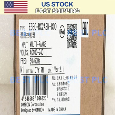 2PCS NEW OMRON E5EC-RX2ASM-800 TEMPERATURE CONTROLLER 100-240VAC PLC MODULE