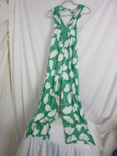 DFV @ Target Halter Green Gingko Jumpsuit Knit Size Small NWT - Picture 3 of 9