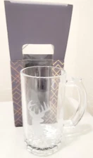 Deer Head Etched Beer Mug with Gift Box Never used