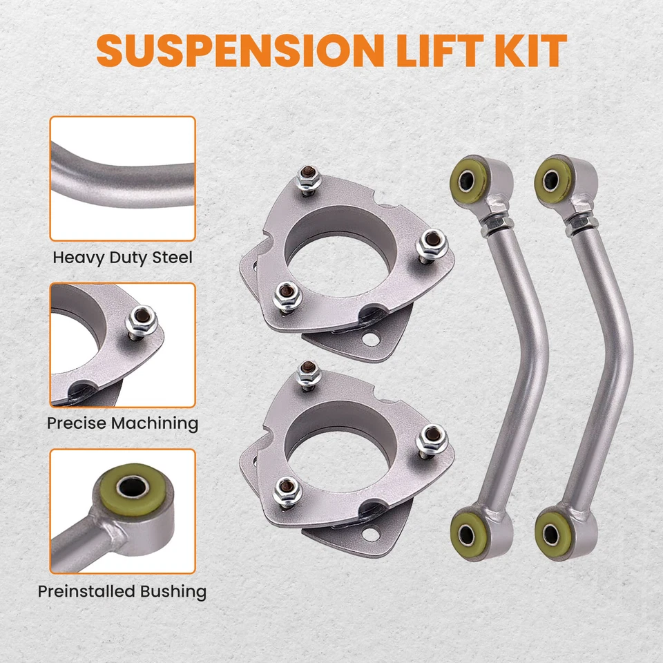 2" Lift Kit w/ Alignment Control Arms Fit Jeep Patriot Compass MK 2007-2017 - Imagem 3 de 4