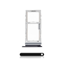 DUAL Sim Card Tray Replacement for Samsung S20 5G/S20 Plus 5G/S20 Ultra 5G BLACK