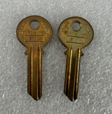 Curtis brand vintage key blanks, P1 , P-1 Set of 2 [1] | eBay