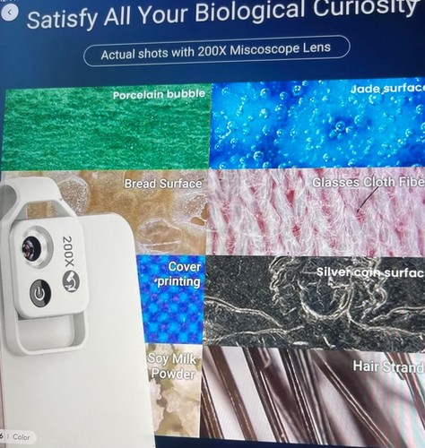 200X LED Pocket Microscope for Smartphones - Explore the Microworld Anywhere - Picture 5 of 5