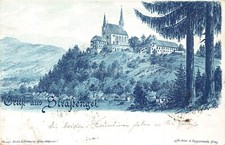 A200 Austria 1898 Gruss aus Strassengel Church vintage postcard
