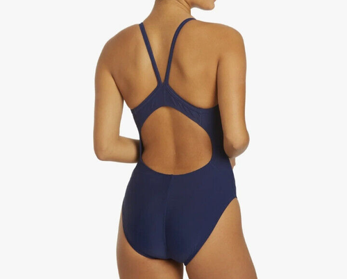 Damen Neu Dolfin Xtralife Marineblau V-2 Rücken Sport Badeanzug #9615L 22 XS - Bild 2 von 5