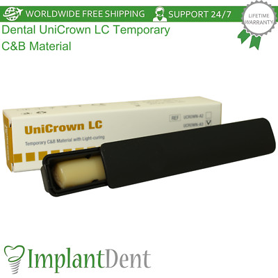 UniCrown LC Temporary C&B Material Sculptable Dental Composite Resin Light Cure
