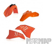 Kit Plastiche Acerbis Ktm EXC F EXCF 250 400 450 530 2008 2009 2010 2011 Arancio
