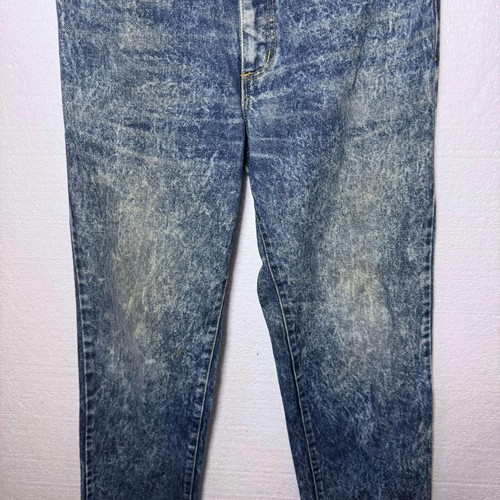 Guess Georges Marcino 32 Vintage Acid Wash Straight Leg Denim Jeans High Rise - Picture 8 of 10