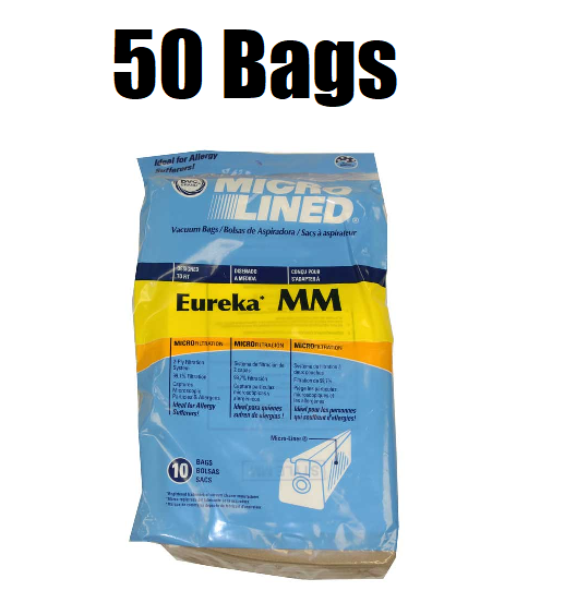 50 Style MM Vacuum Bags for Eureka Mighty Mite Canister 60295B 60296 eBay
