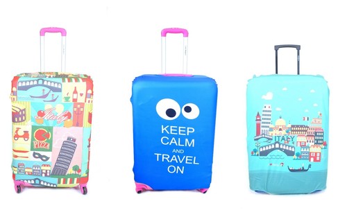 COPRIVALIGIA SUITCASE COVER VALIGIE TROLLEY GRANDE MEDIO COPRI BAGAGLIO  CLACSON | eBay