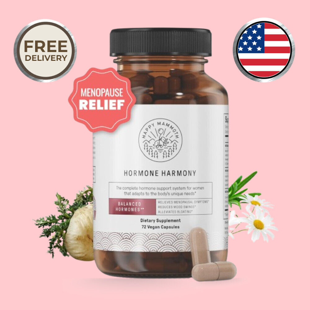 Happy Mammoth Hormone Harmony Balanced Hormones for Women 70 Capsules