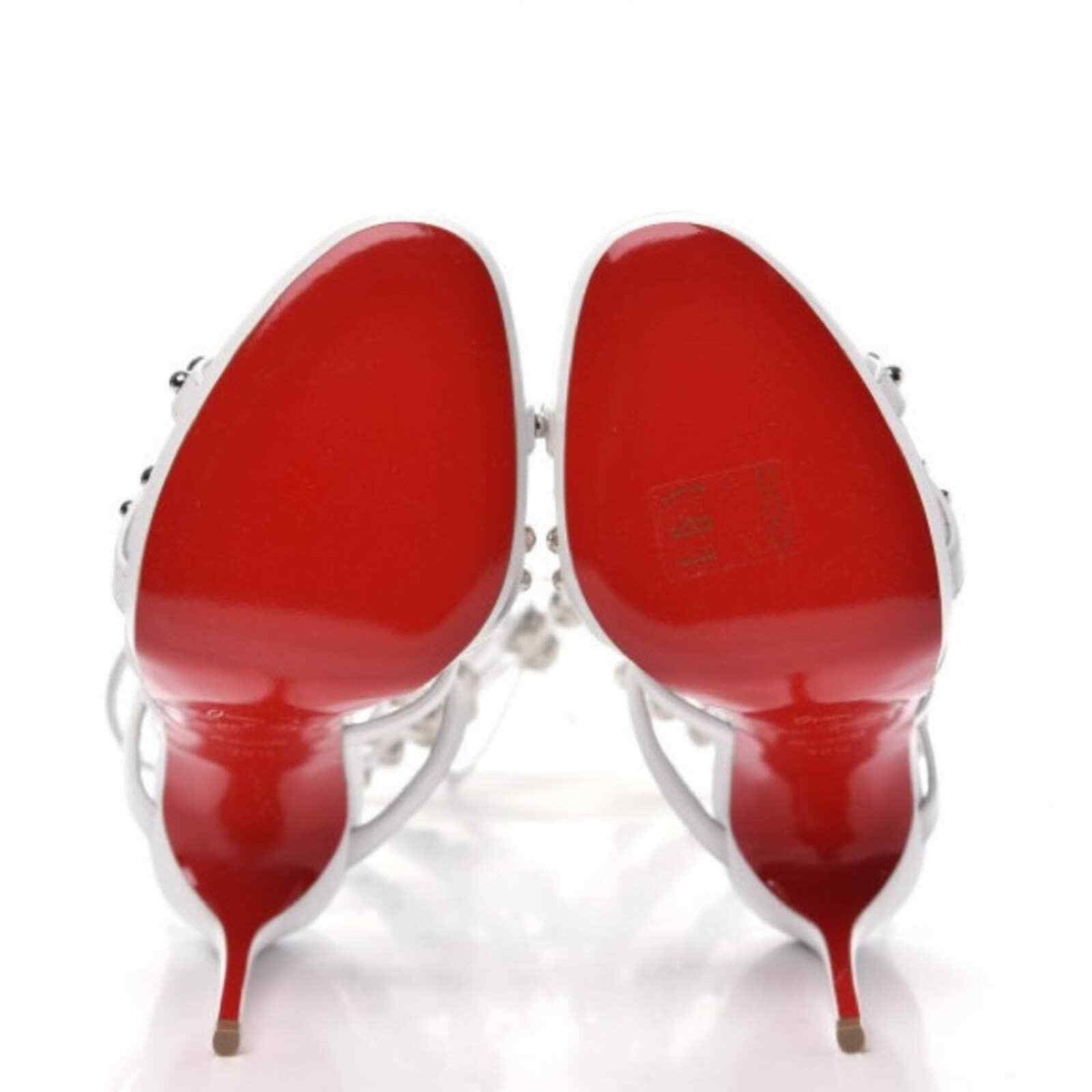 Christian Louboutin Amazoutiful 120 Lace Up Sandals Latte/Sliver