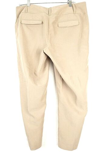 Ann Taylor Loft Marisa Beige Stretch Capri Cropped Pants Women's 10 NEW $59.50 - Picture 2 of 8