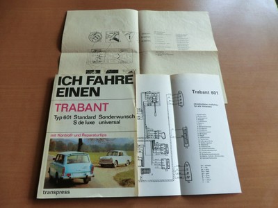 DDR Handbuch Trabant 601 auch Hycomat Schmier- Schaltplan ...
