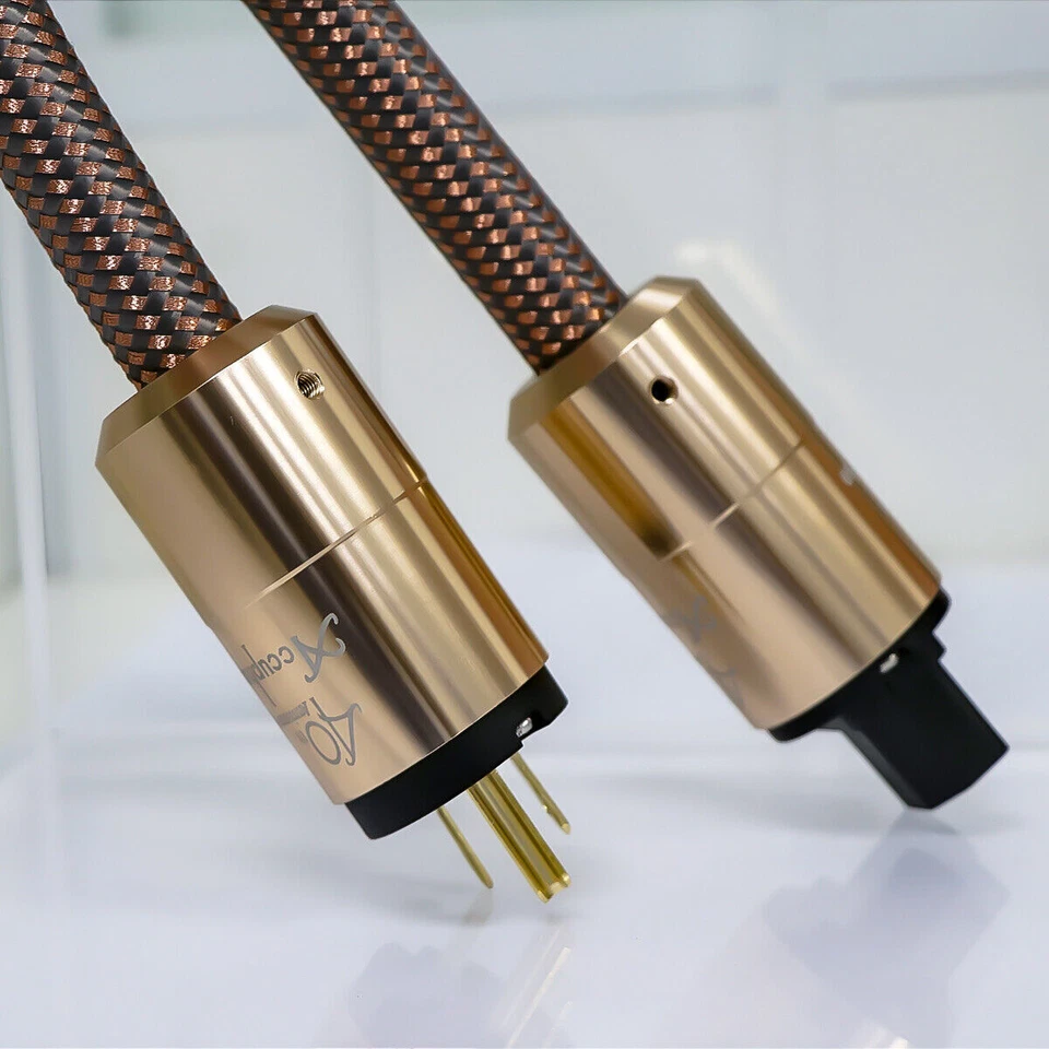 Schuko Power Cable Audio US Standard Power Plug HIFI AC Power Cord Interconnects - Image 2 of 4