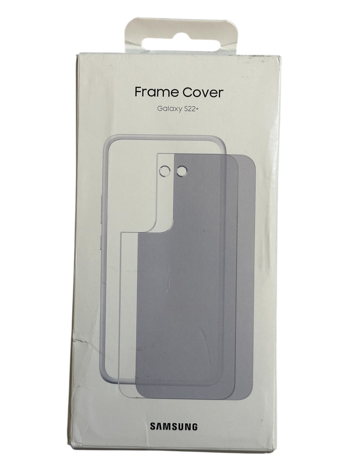 Official Samsung Frame Mobile Phone Cover White EF-MS906 for Galaxy S22+