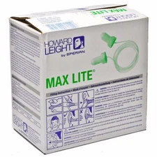 Howard Leight Max-Lite LPF-30 Corded Green Safety Ear Plugs Earplugs Box of 100