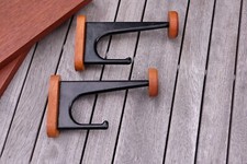 Garderobe Teak 60er Jahre Design vintage retro Design 2er Set 