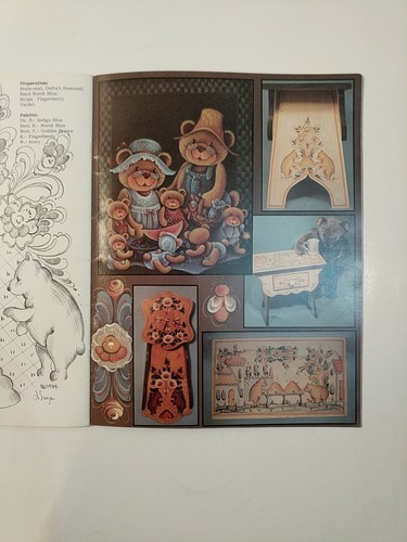 Decorative Painting Patterns Craft Book Lot Harron's Nest Christmas Bears Goose - Picture 15 of 19