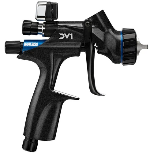 DeVilbiss DV1 Basecoat Digital 1.3mm Spray Gun (DV1-U-BAR-13-B+) *HVLP+ Aircap* - Picture 1 of 2