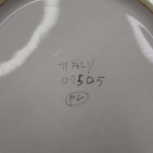 Bauerndorf italienische Keramik handbemalt Obst Wassermelone 8,25" Salatteller - Bild 7 von 7