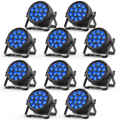 10x 280W 14 LED Par Strahler RGBW DMX  Par Bühnenlicht DJ Disco Party Halloween