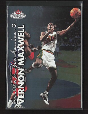 1999-00 Fleer Force Basketball Card Vernon Maxwell #38 Seattle