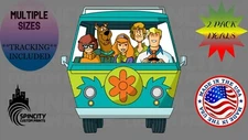 SCOOBY DOO MYSTERY VAN Car Window Decal Cartoon Graphic Laptop Bumper Sticker