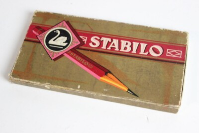 #10077 - Alte Schwan Stabilo Buntstifte um 1950