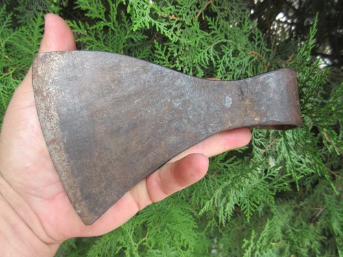 VTG OLD 1,60 LBS FRENCH "E. LEBORGNE" WROUGHT BELT WOOD AXE HEAD TOMAHAWK TOOL - Picture 4 of 9