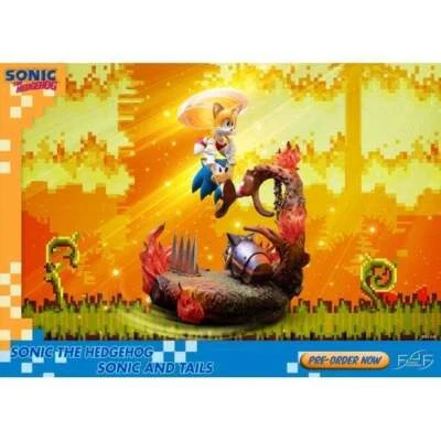 FIRST 4 FIGURES First4Figures Sonic The Hedgehog Sonic & Tails 20" RESIN Statue **BRAND NEW**