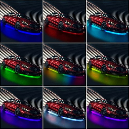 RGB Car Strip Light 6PCS Music Dreamcolor Chasing Bluetooth Waterproof Underglow - Bild 7 von 10