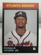 Ronald Acuna Jr. 2021 Topps 582 Montgomery Club Black & Red SP #1 - BRAVES