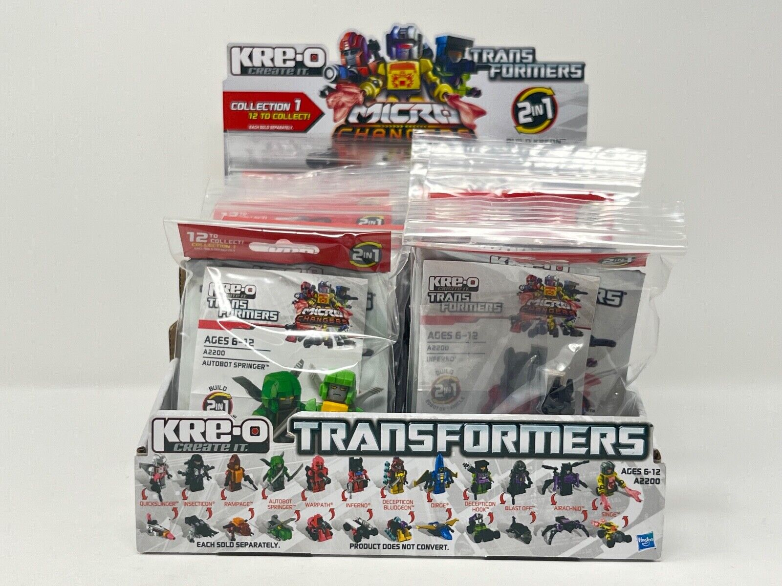 KRE-O TRANSFORMERS MICRO CHANGERS COLLECTION 1 KREONS Springer, Bludgeon, more