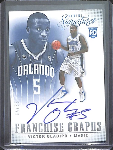 2013-14 Panini Signature Franchise Graphs Rookie Autograph #21 Victor Oladipo 