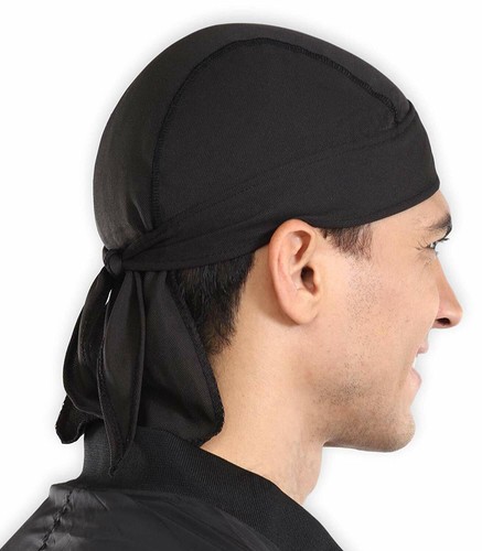 Men Biker Bicycle Do Doo Adjustable Bandana Skull Cap Du Rag Headband Beanie Hat - Picture 13 of 35