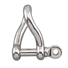 STAINLESS STEEL 316 TWIST SHACKLE 1/4" WITH SCREW PIN (S0163-0006)
