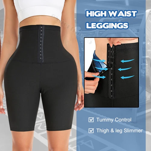 Sauna Leggings für Damen Jogginghose High Waist Kompressionsshorts Abnehmen Hot - Bild 5 von 43