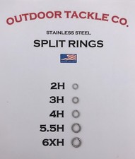 Stainless Steel Split Rings 6XH 5.5H 4H 3H 2H Super Strong MADE IN USA
