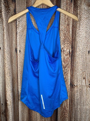 Adidas Tank Top Girl's Medium 12-14 Blue Climalite Sleeveless Active - Picture 3 of 3