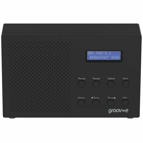 Groov-e Paris Tragbar DAB / Fm Digital Radio Mit Bluetooth Verbindung │ Schwarz - Bild 2 von 4