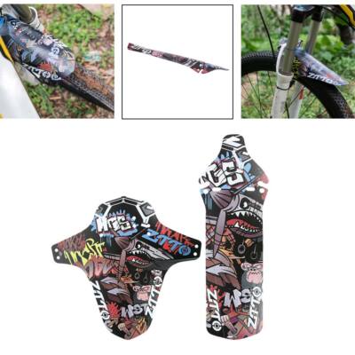 2 Stück Bike Mud Guard Fender Spritzschutz Mudguard Schutzblech MTB Fahrrad Kit
