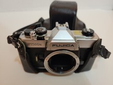 Fujica STX-1N 35mm SLR Film Camera Body with Case- For Parts/Repair