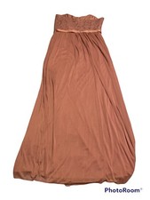 Davids Bridal Lace and Mesh Lilac Long strapless Dress size 12