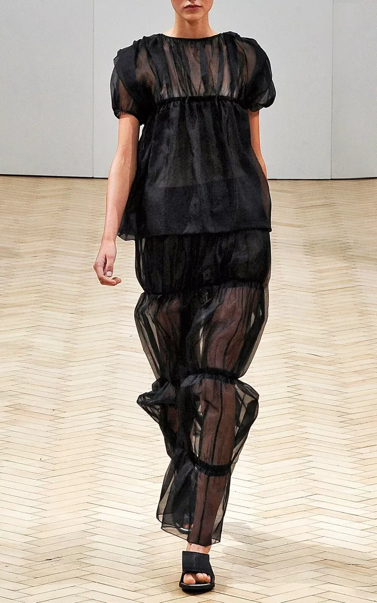 Sheer top organza skirt