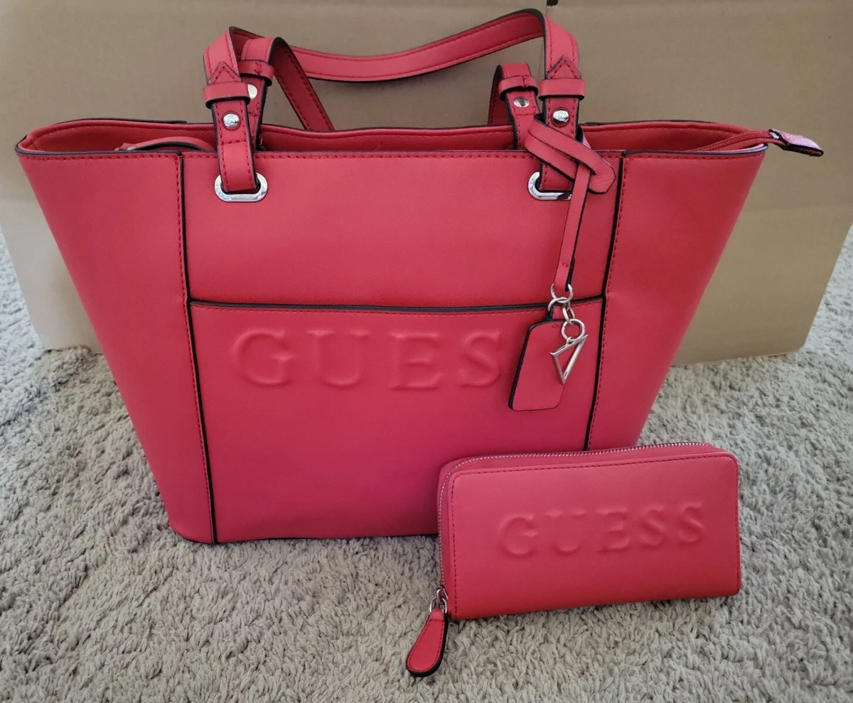 GUESS Red Tote Bags