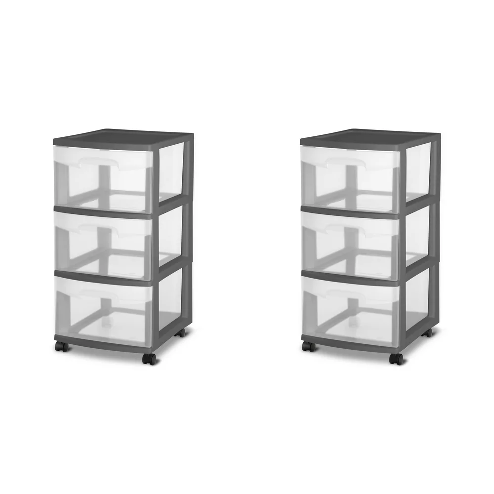 Sterilite 3-Drawer Cart - White, 1 Ct