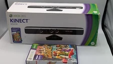 Microsoft XBOX 360 Kinect Sensor Bar with Original Box & Game