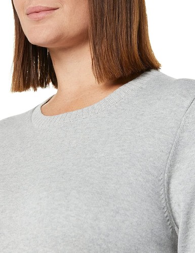 Suéter Amazon Essentials para mujer 100 % algodón cuello redondo PEQUEÑO - Imagen 4 de 4