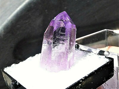 Natural Lilac Amethyst crystal specimen Las Vigas Mexico w display